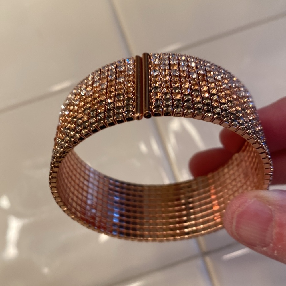 Rose Gold Cuff Bracelet - Picture 12 of 12